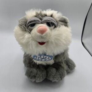 CATZ‎ VINTAGE Sleepy Eyed Gray White Plush Toy 1996 TRENDMASTERS